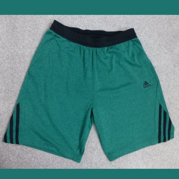 ADIDAS Green Polyester Aeroready Shorts - Picture 1 of 10